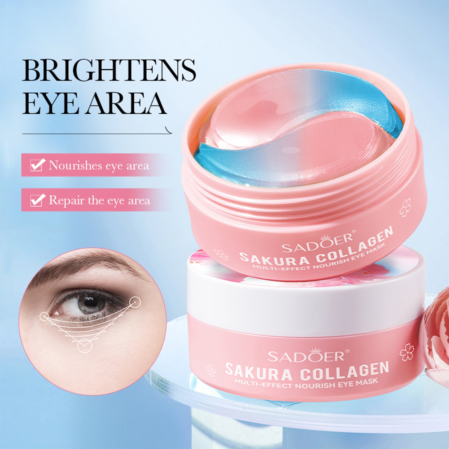 Sakura Under Eye Patches 30 Pairs (60pcs)