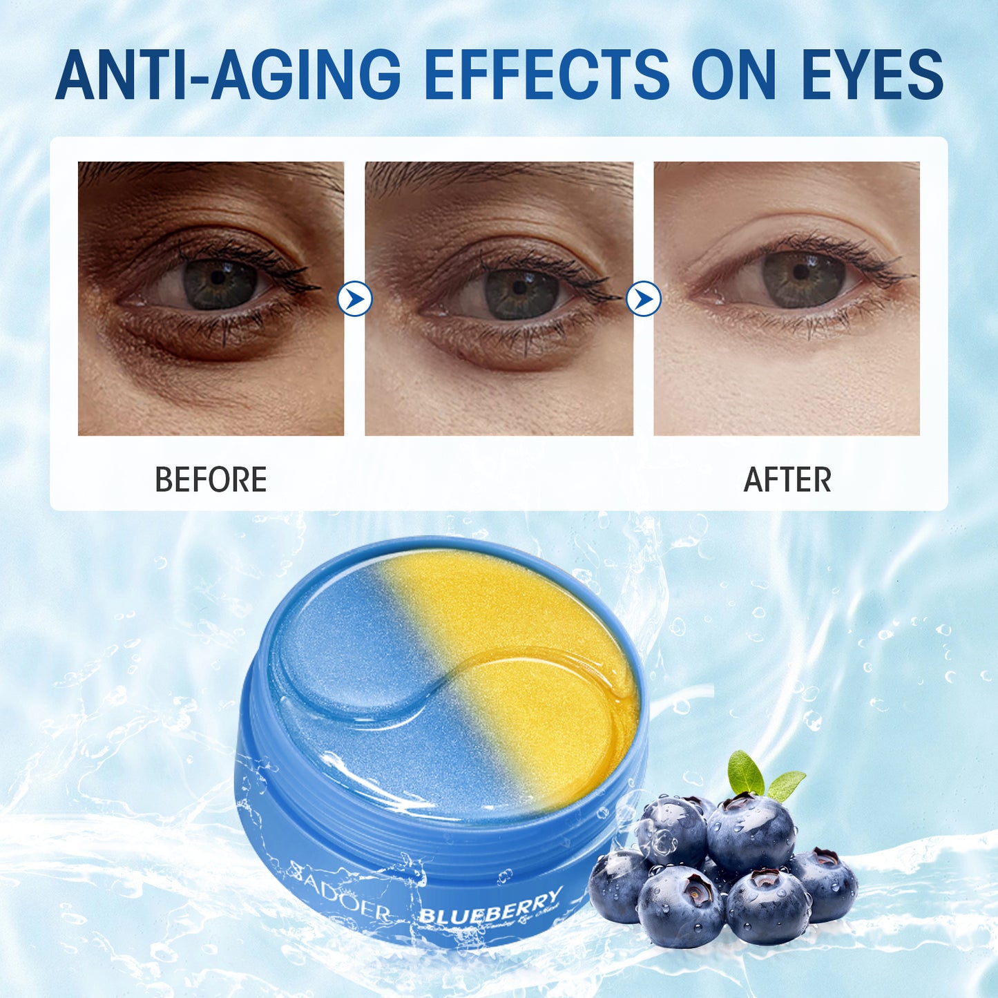 Blueberry Under Eye Patches 30 Pairs (60pcs)