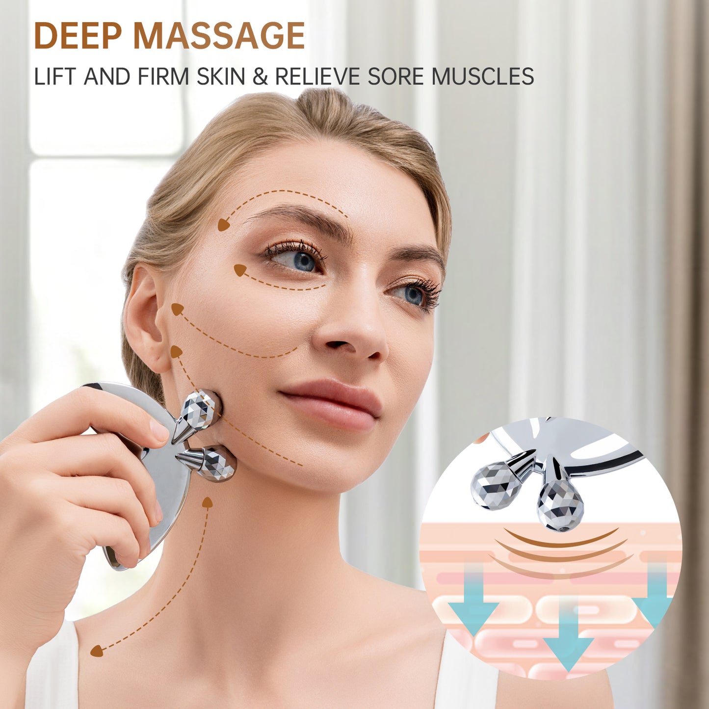 3D Butterfly Ice Face Roller