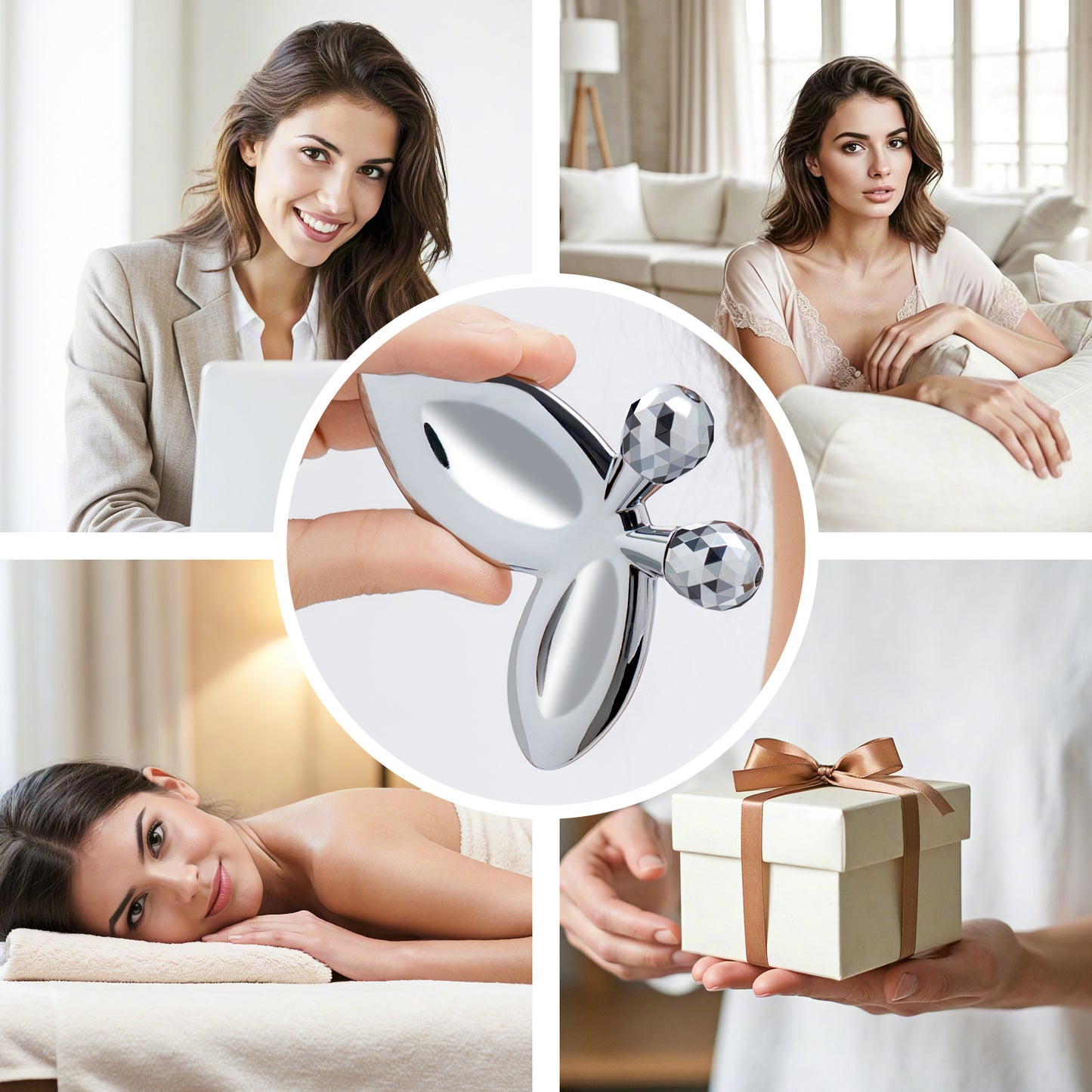 3D Butterfly Ice Face Roller