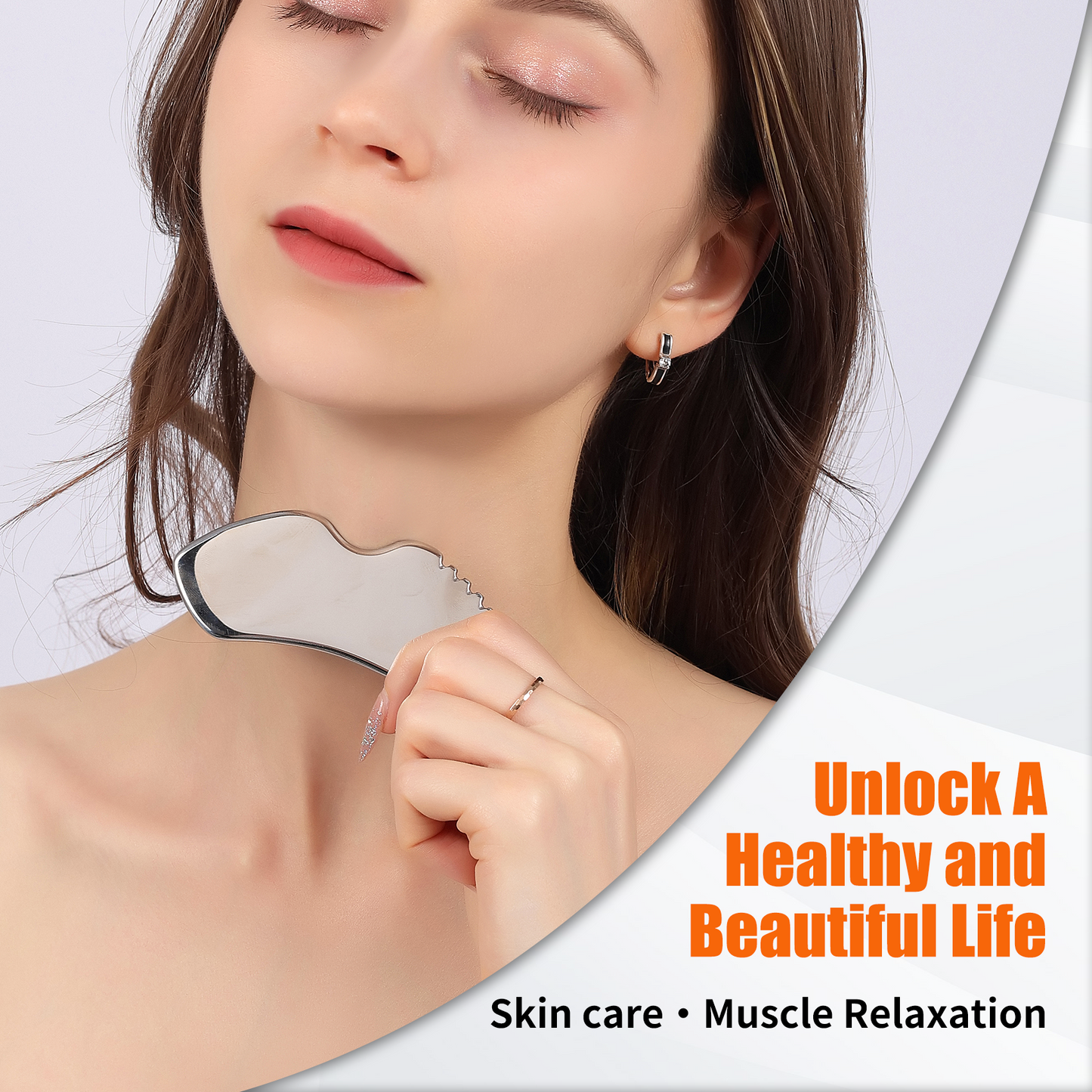 2Pcs Stainless Steel Gua Sha Set