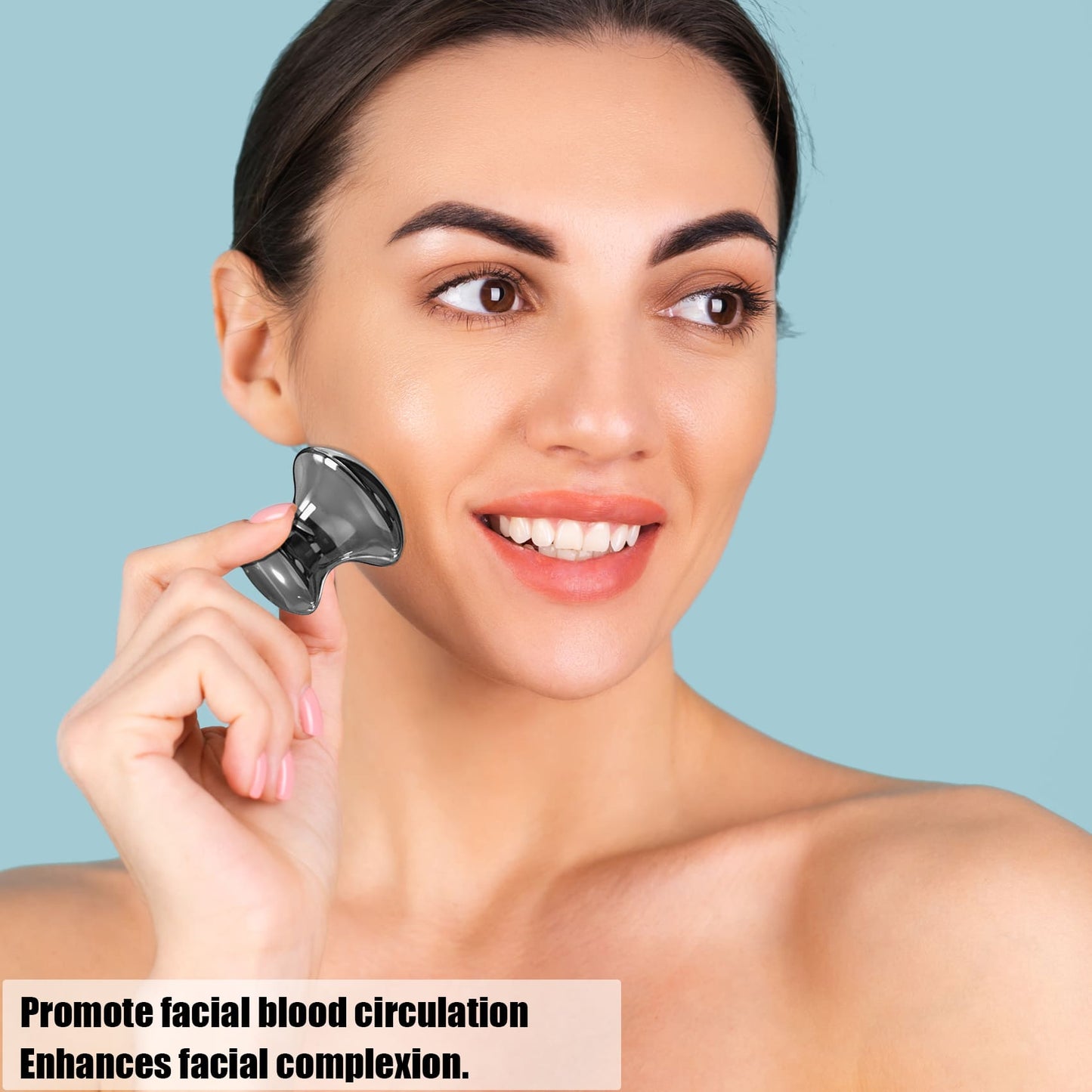 InfiniteRelax Terahertz Mushroom and Gua Sha Stone