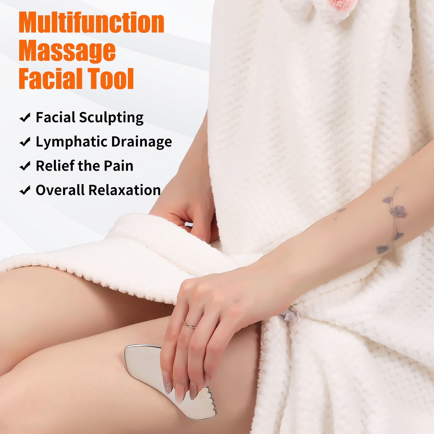 2Pcs Stainless Steel Gua Sha Set