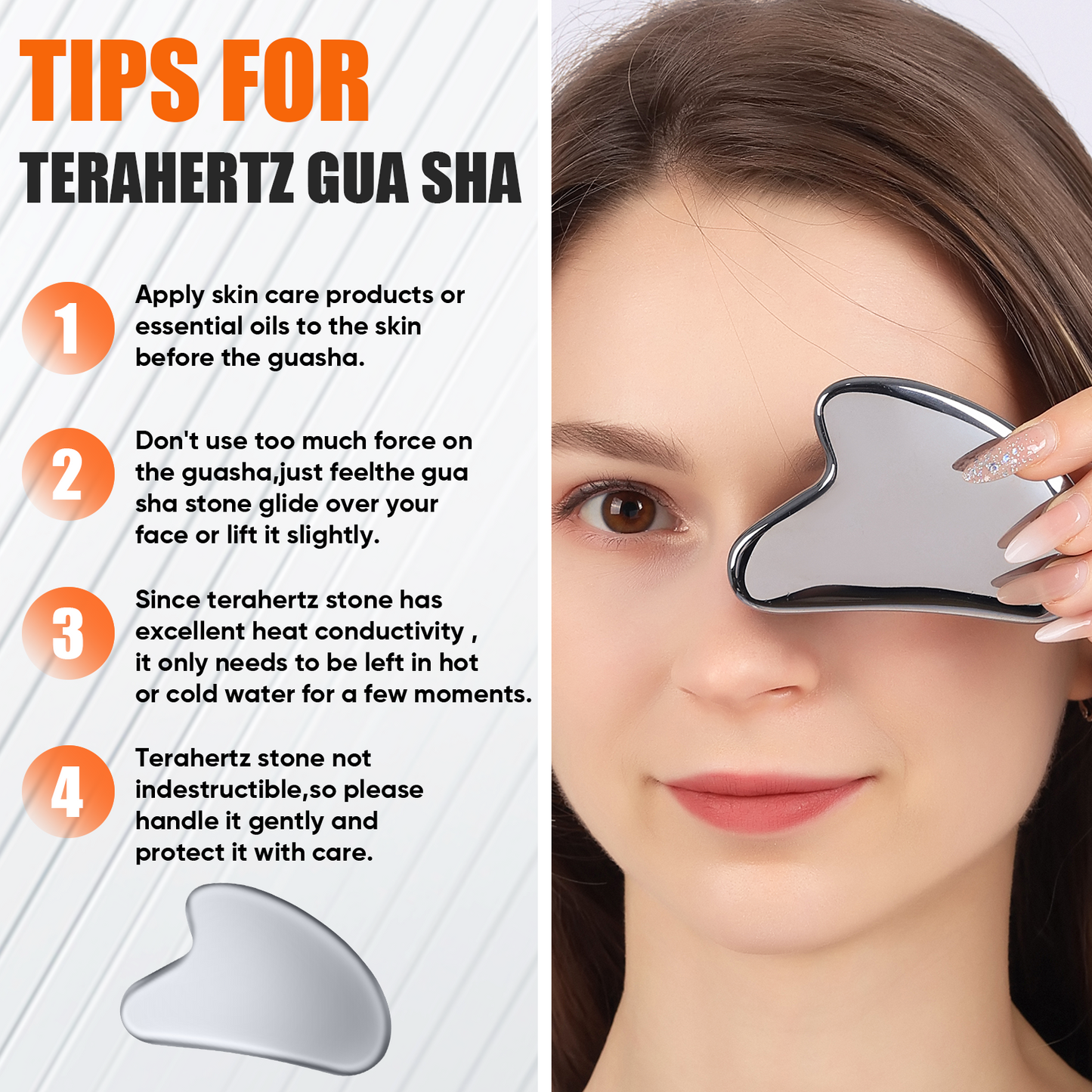InfiniteRelax Terahertz Facial Gua Sha Tool