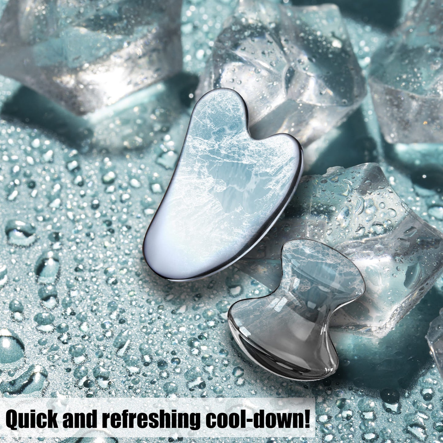 InfiniteRelax Terahertz Mushroom and Gua Sha Stone