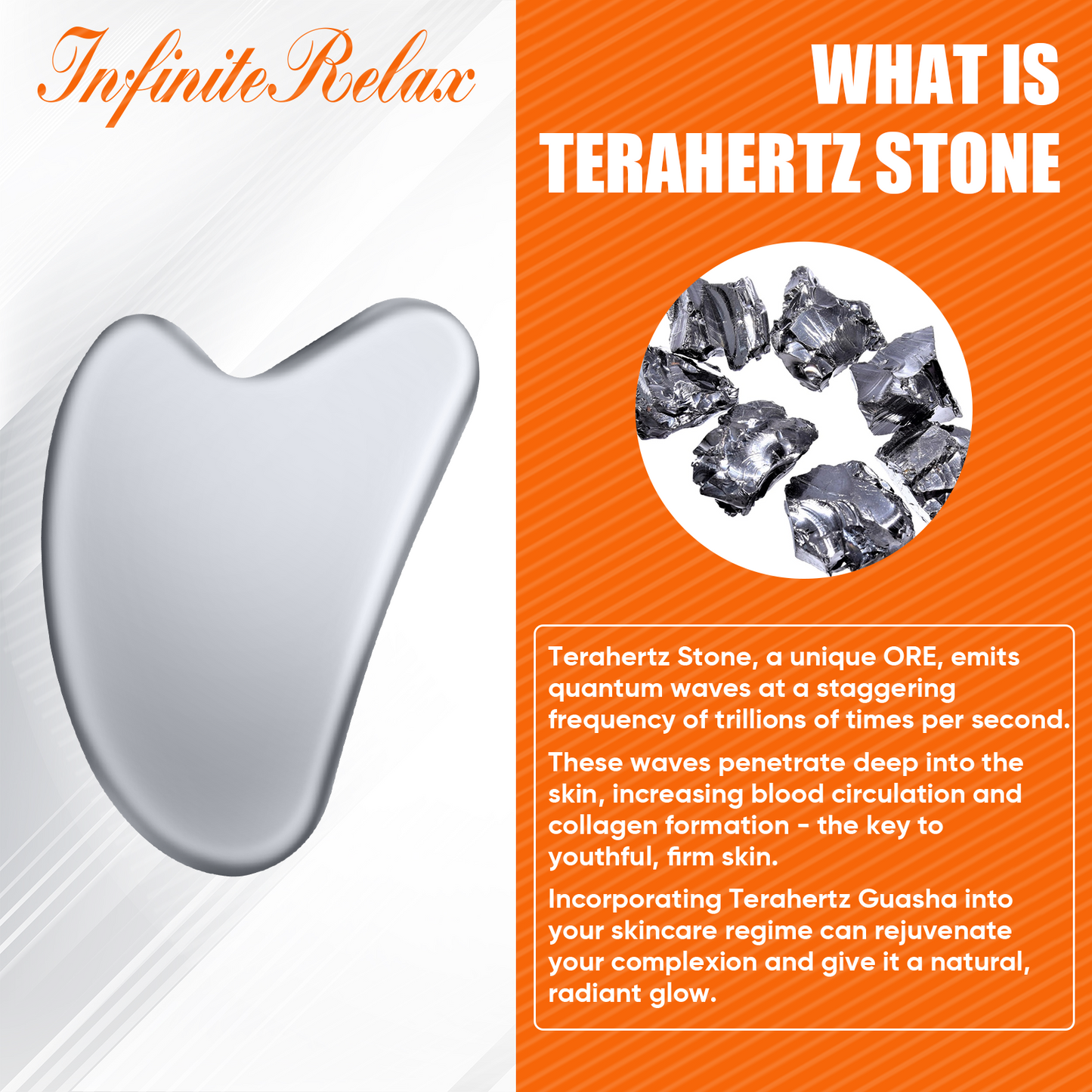 InfiniteRelax Terahertz Facial Gua Sha Tool
