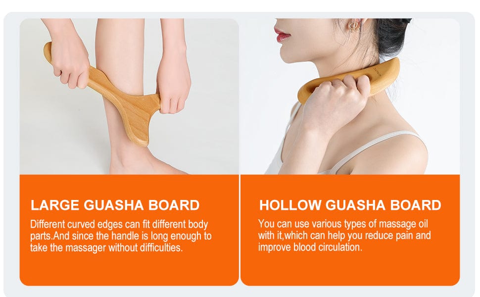 AiRelax 6 in 1 Wood Therapy Massage Tools,Lymphatic Drainage Massager Maderoterapia Kit Colombiana for Body Shaping