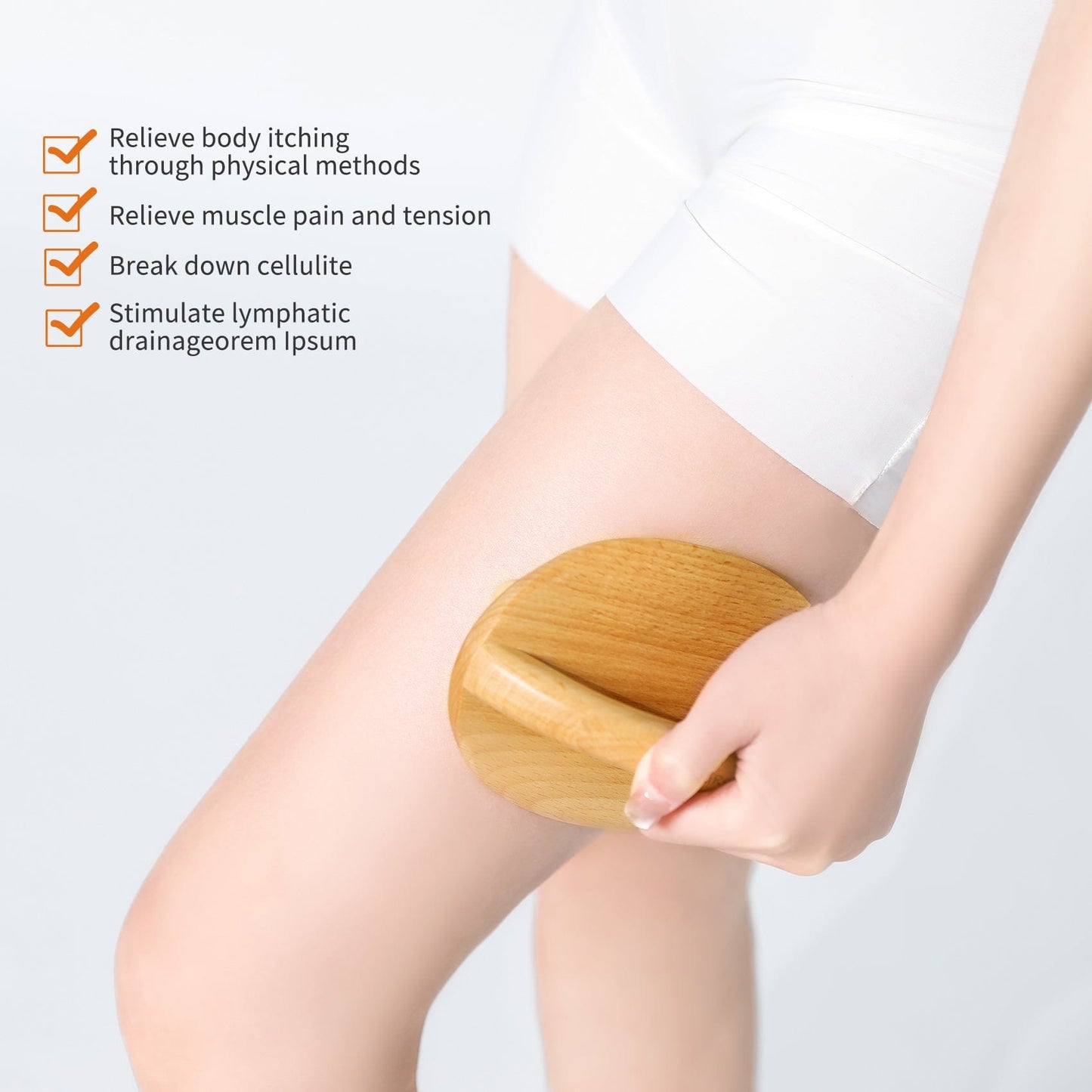 AiRelax AiRelax Wood Therapy Massage Tools,Wooden Massage Body Brush for Cellulite Remover,Itchy Skin Relief,Body Shaping,Professional Maderoterapia Kit