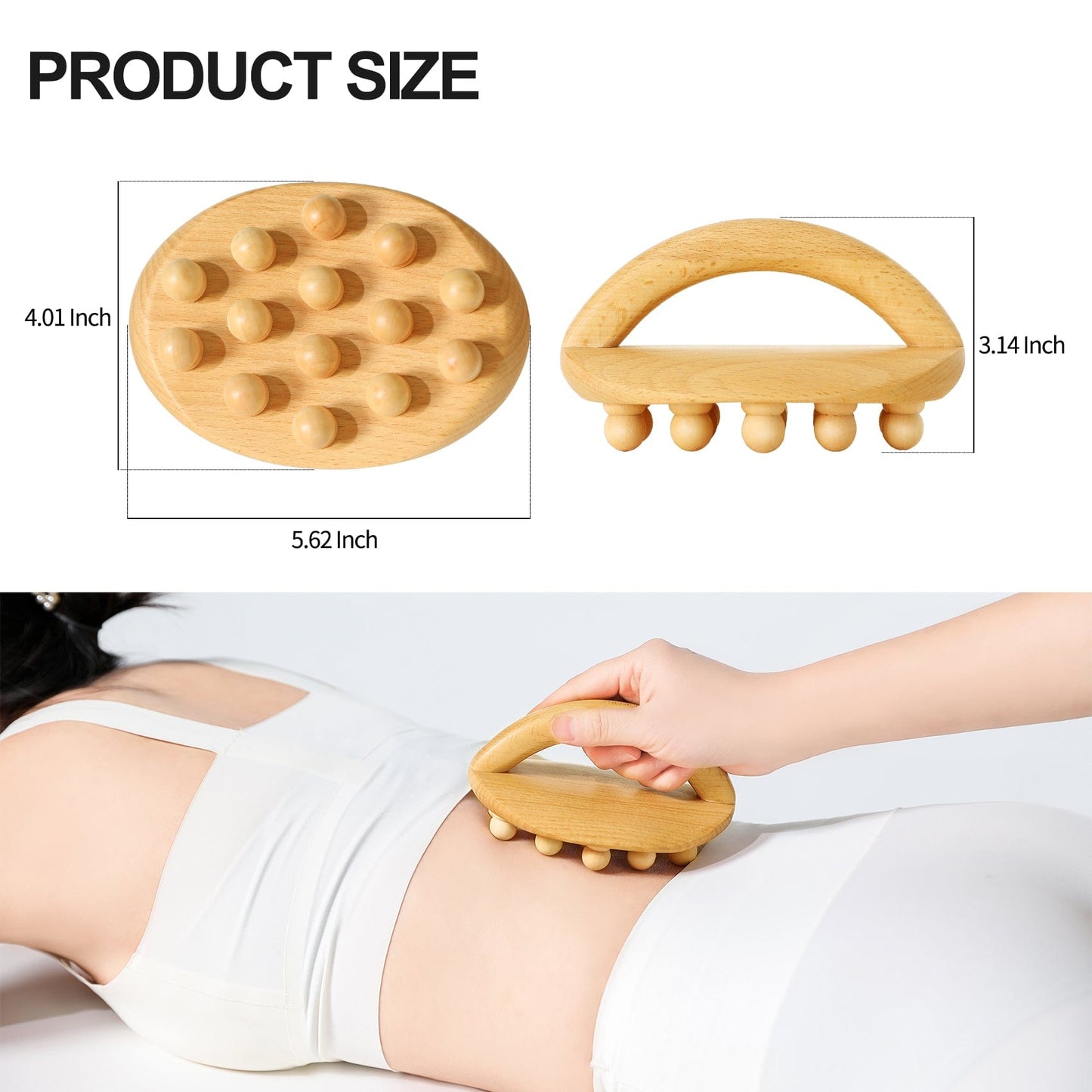 AiRelax AiRelax Wood Therapy Massage Tools,Wooden Massage Body Brush for Cellulite Remover,Itchy Skin Relief,Body Shaping,Professional Maderoterapia Kit