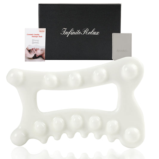 InfiniteRelax Ceramic Gua Sha Facial Tool