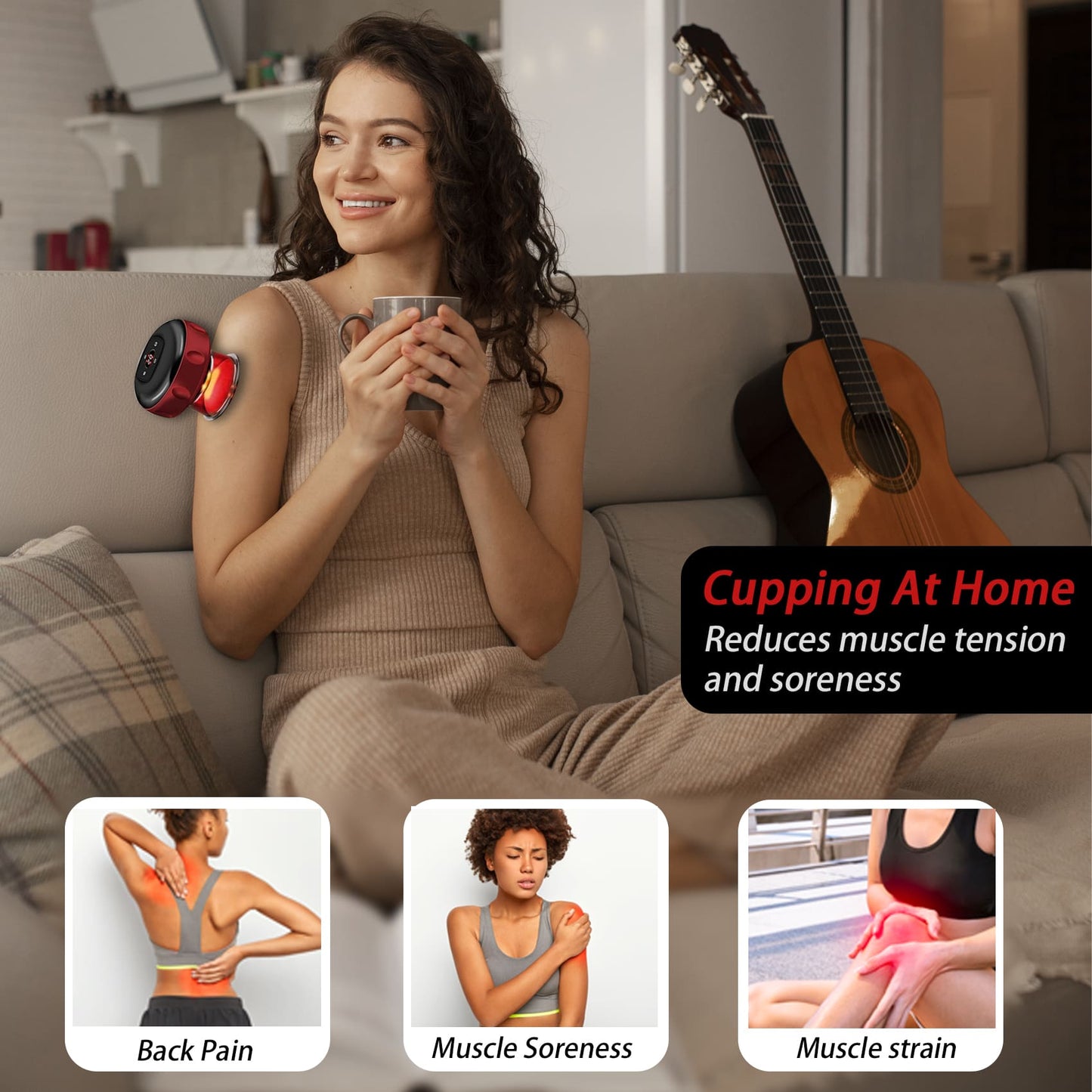 InfiniteRelax Electric Cupping Tool with Remote Control
