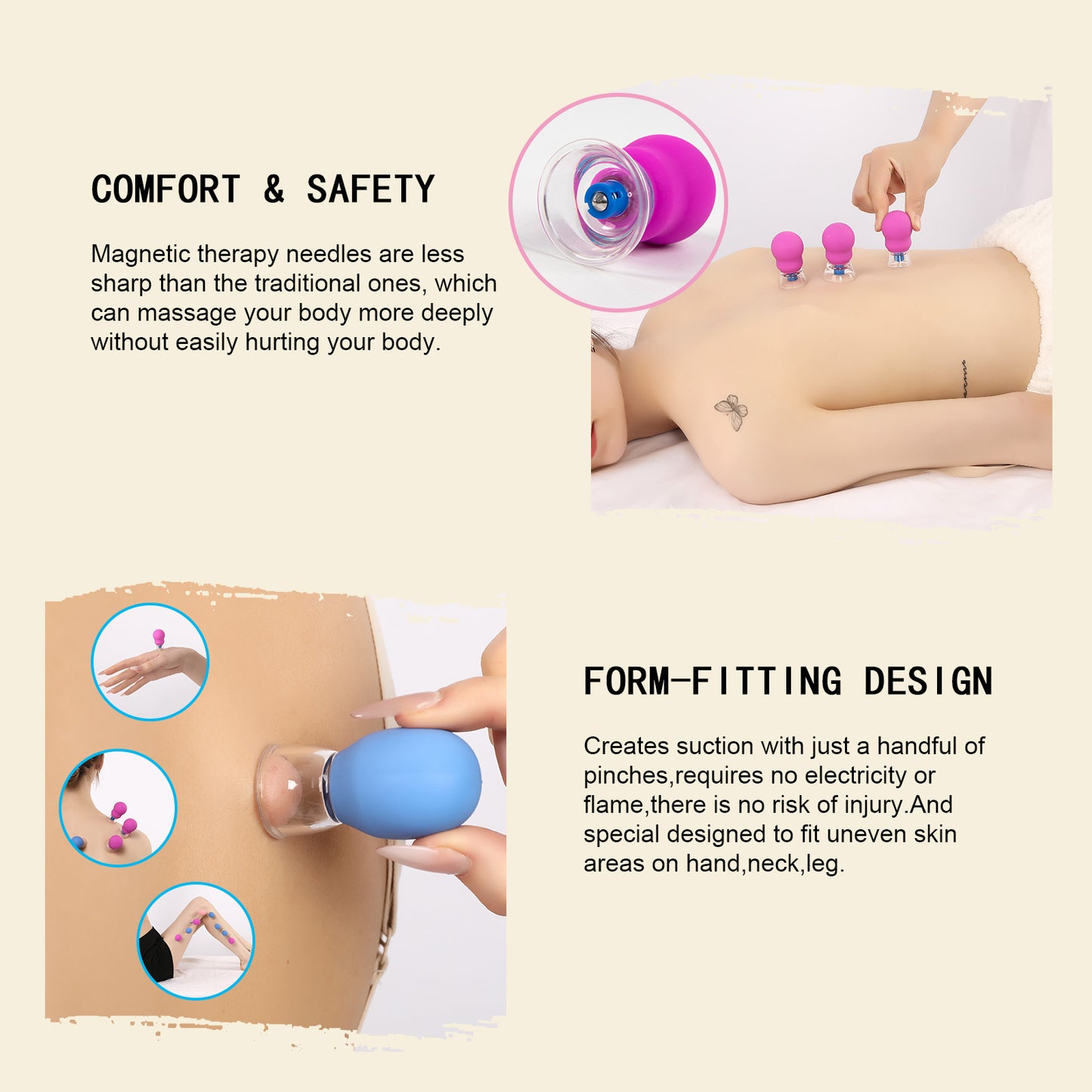InfiniteRelax Silicone Cupping Kit for Body