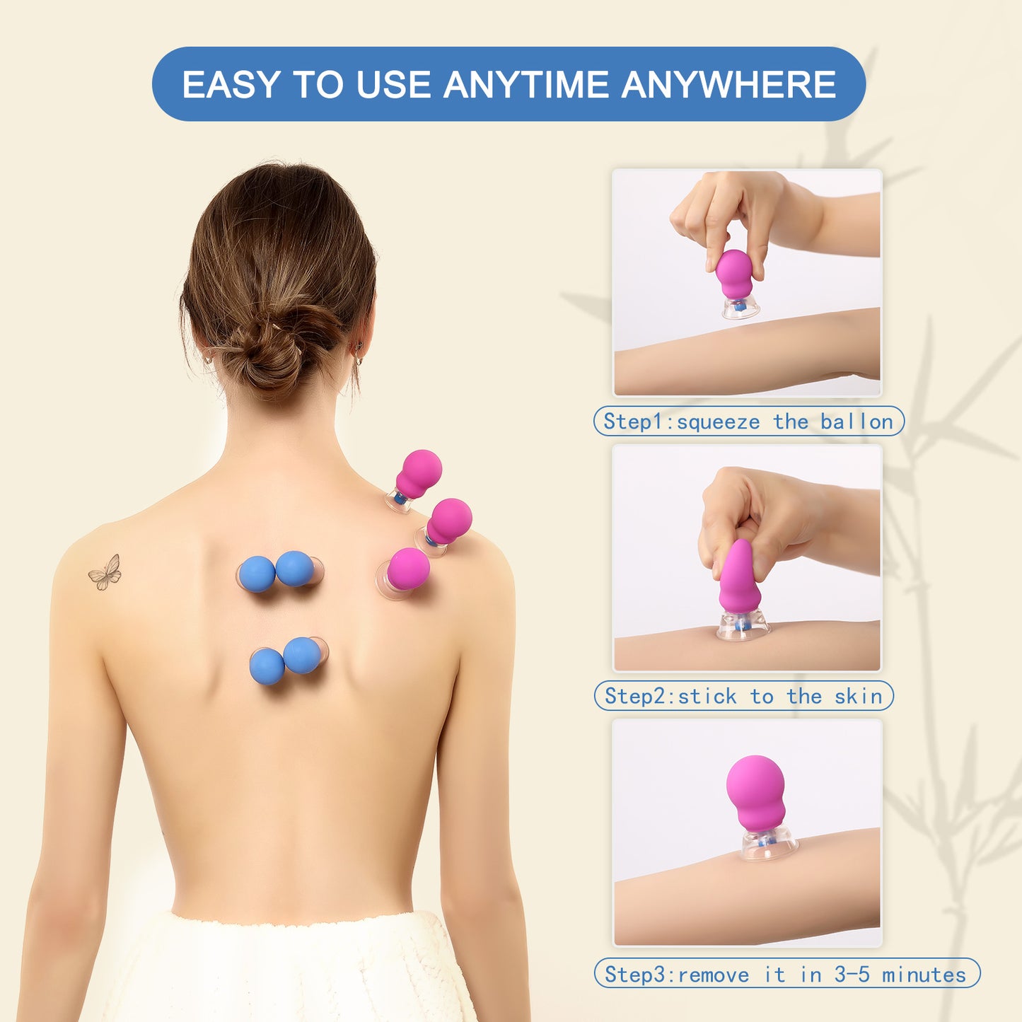 InfiniteRelax Silicone Cupping Kit for Body