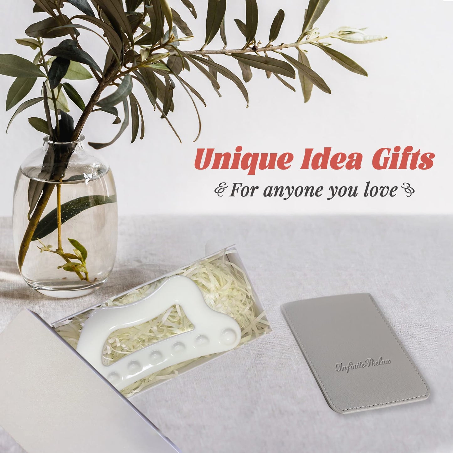 InfiniteRelax Ceramic Gua Sha Facial Tool