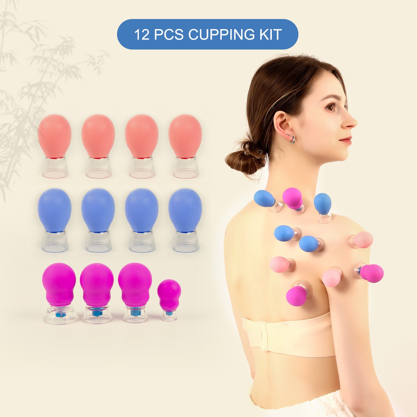InfiniteRelax Silicone Cupping Kit for Body