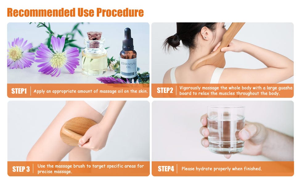 AiRelax AiRelax Wooden Lymphatic Drainage Massager for Gua Sha,Wood Therapy Massage Tools,Professional Maderoterapia Kit